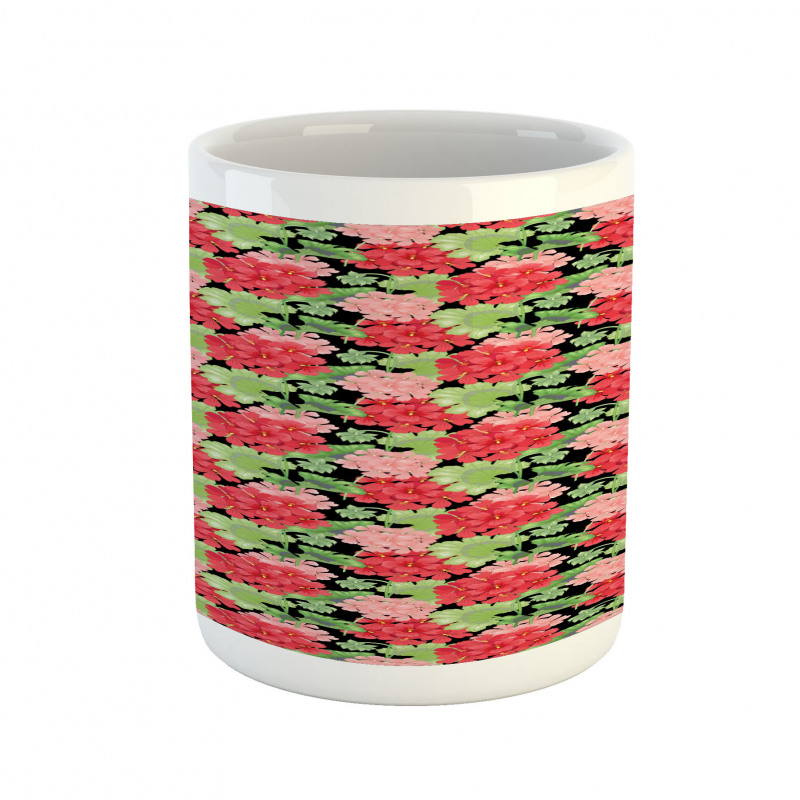 Victorian Flowers Leaves Mug