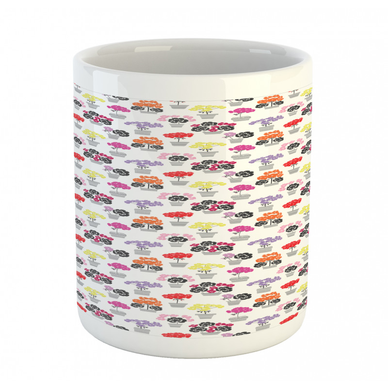 Colorful Flower Pots Art Mug