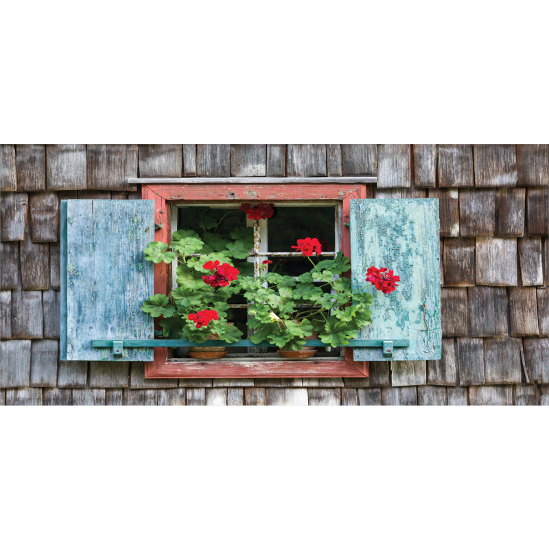 Flowers on Rural Window Mug