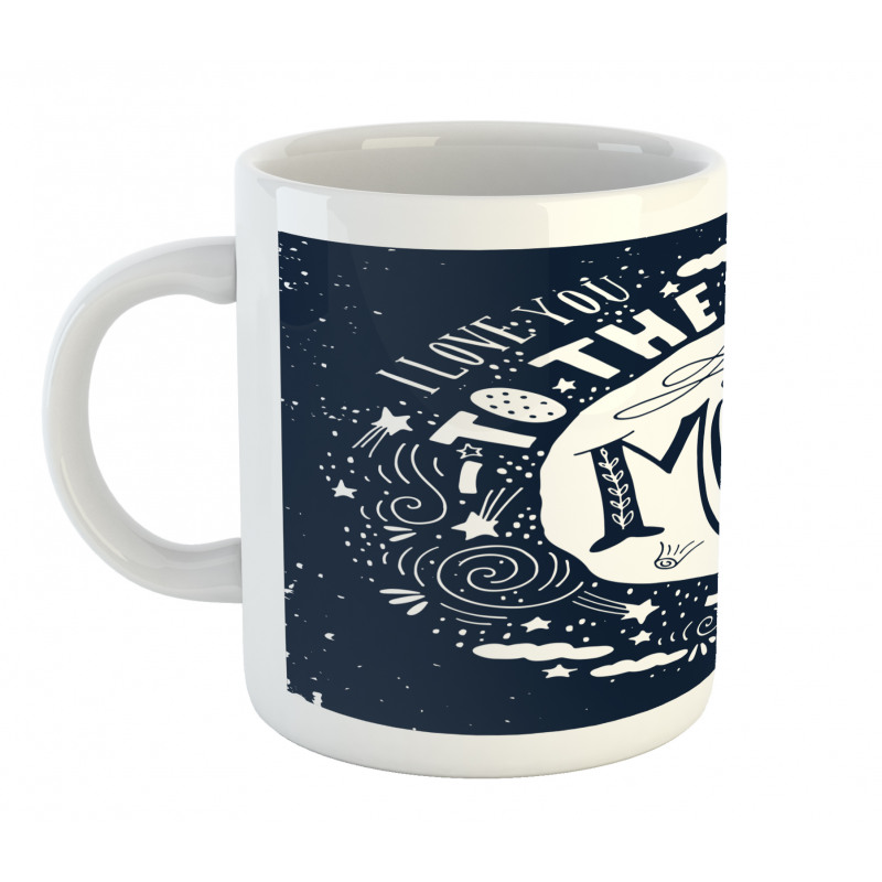 Celestial Bodies Clouds Art Mug