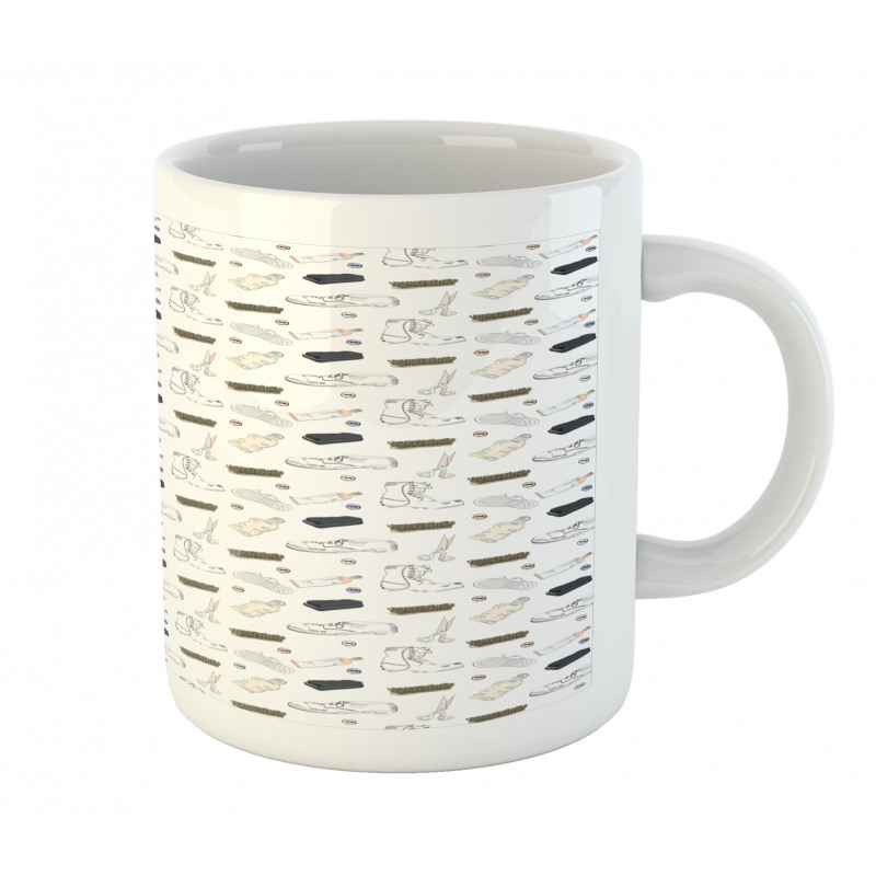 Sponge Scissors Buttons Art Mug