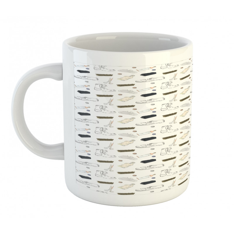 Sponge Scissors Buttons Art Mug