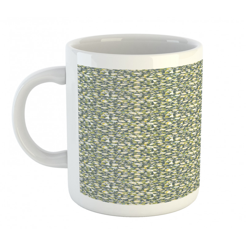 Butterflies Flowers Motif Mug