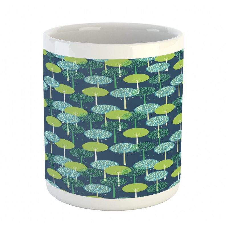 Abstract Round Motif Graphic Mug