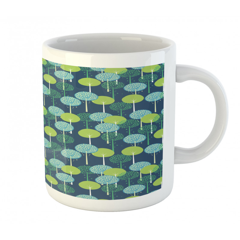 Abstract Round Motif Graphic Mug