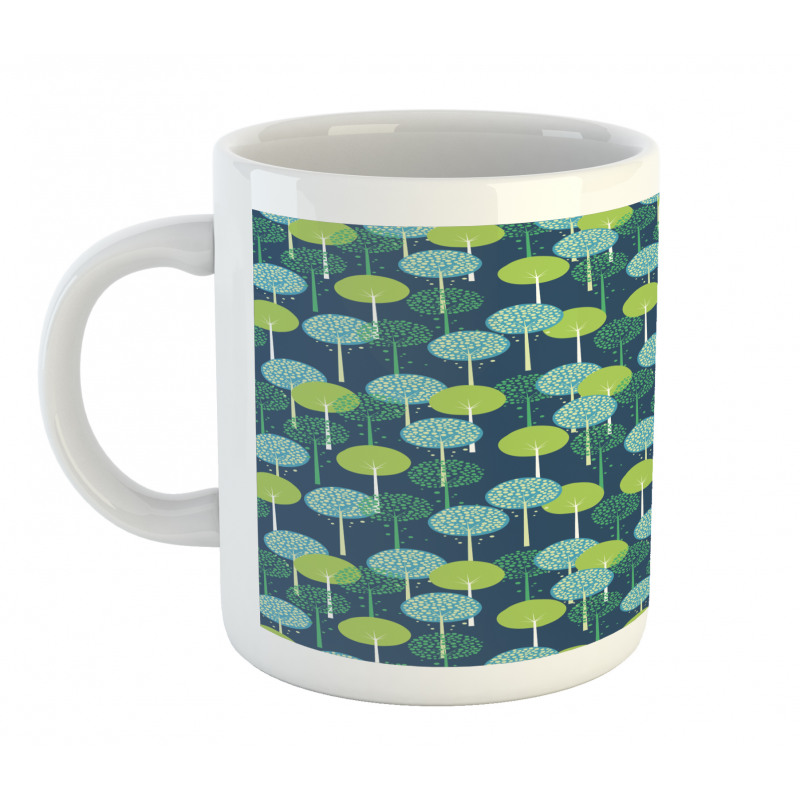 Abstract Round Motif Graphic Mug