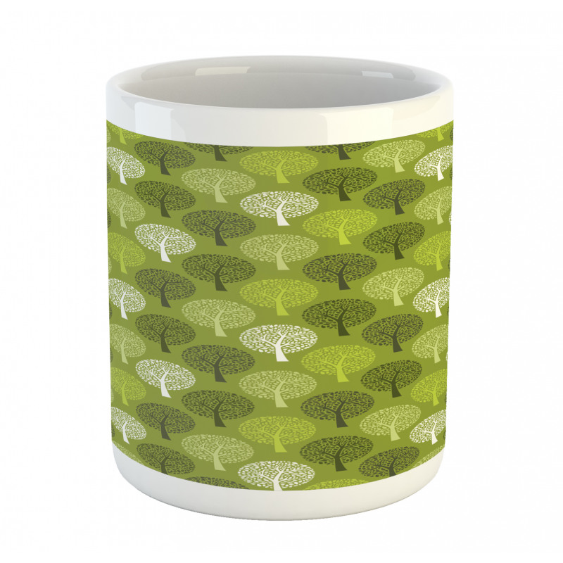 Abstract Trees Motifs Art Mug