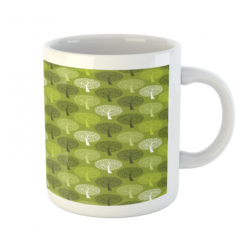 Abstract Trees Motifs Art Mug