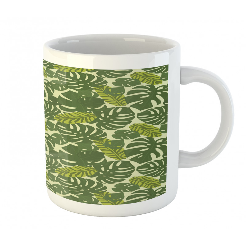 Exotic Forest Monstera Leaf Mug