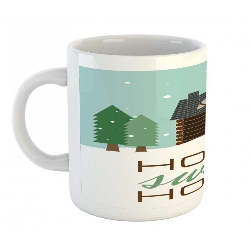 Lodge with Winter Theme Mug