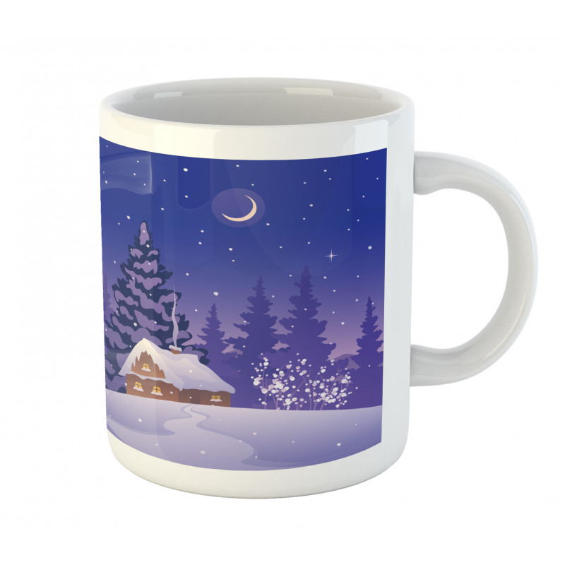 Cabin Covered with Snow Mug