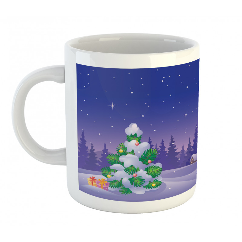 Cabin Covered with Snow Mug