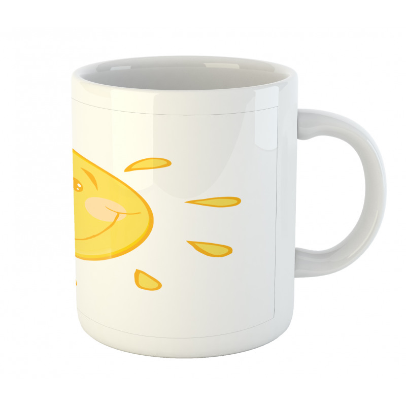 Simple Happy Sun Character Mug