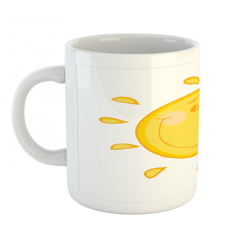 Simple Happy Sun Character Mug