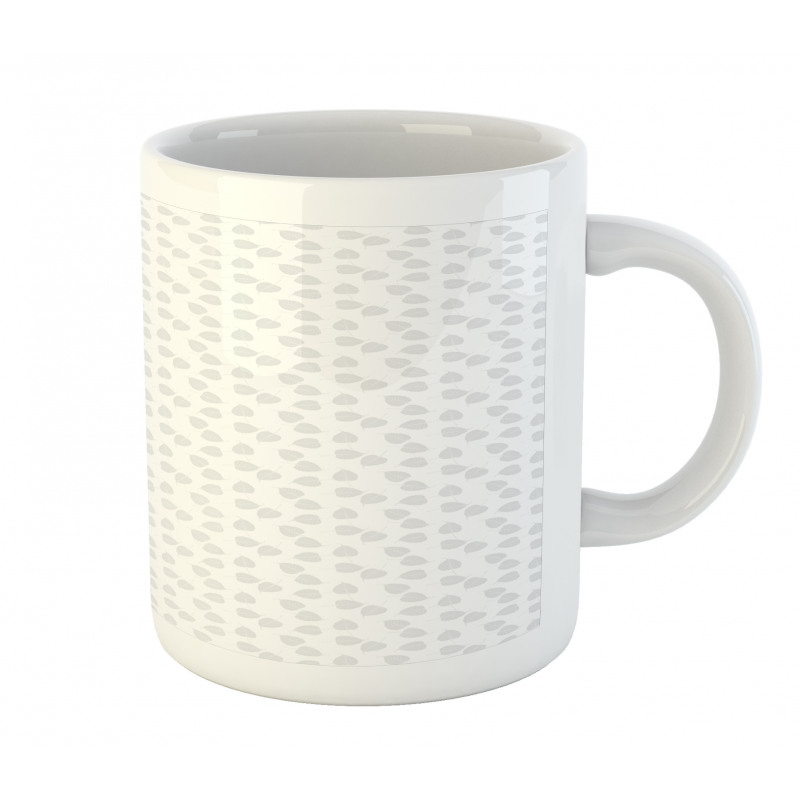 Bo Leaves Greyscale Layout Mug