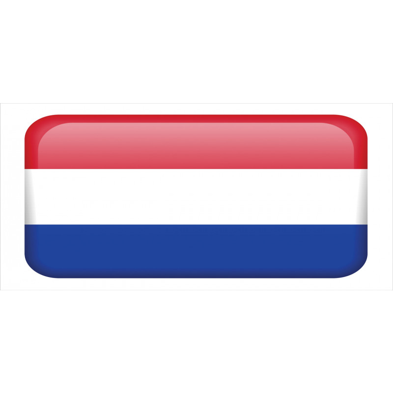 Holland Flag as Square Shape Mug