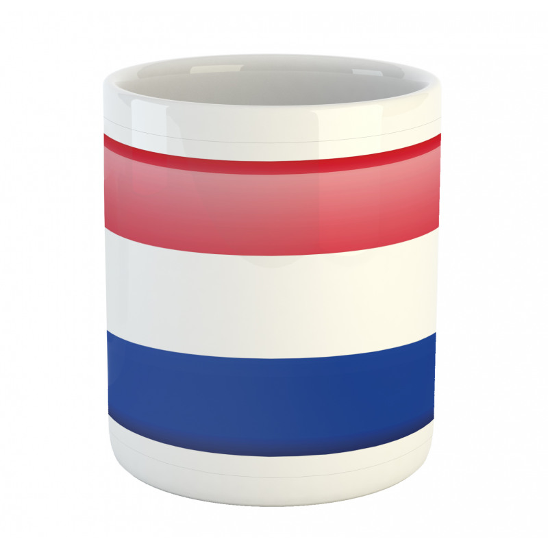 Holland Flag as Square Shape Mug