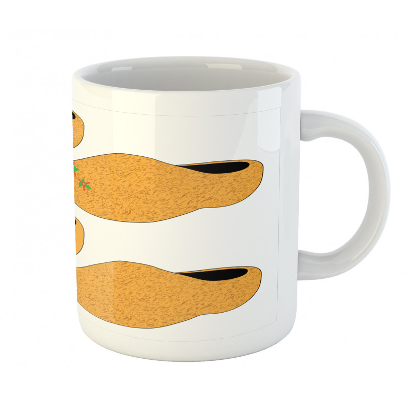 Traditional Wooden Shoes Art Mug