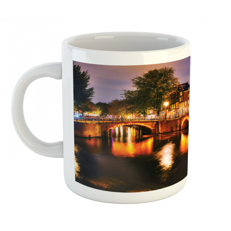 Dutch Canals and Lit Bridges Mug