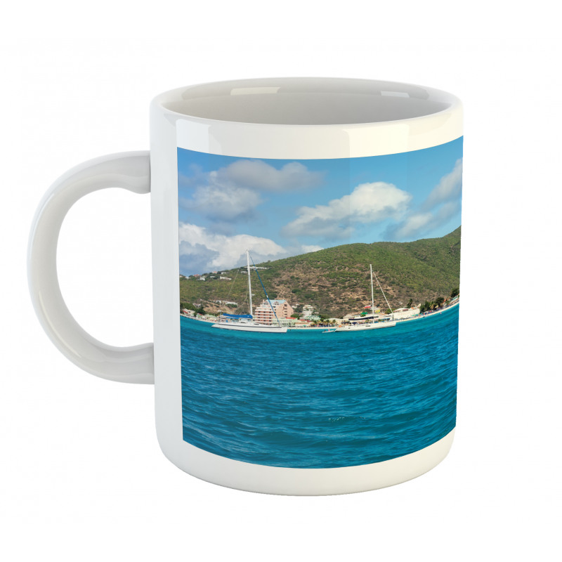 Coast of Sint Marteen Island Mug