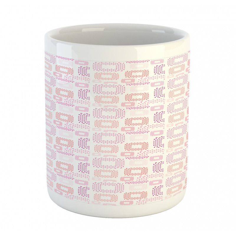 Dots Squares Art Mug