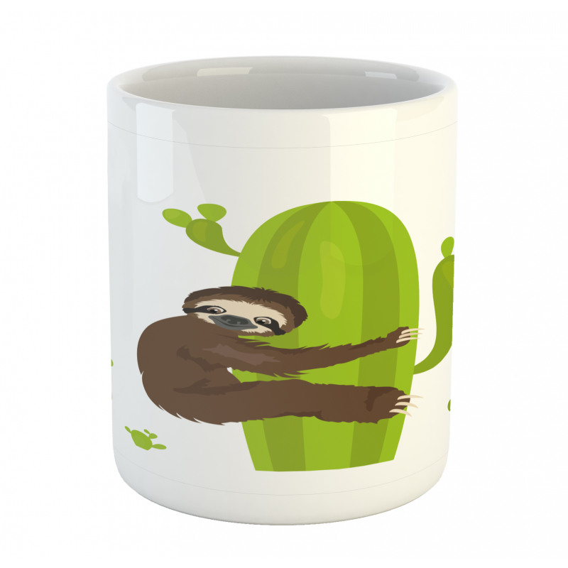 Lazy Hugging Cactus Mug