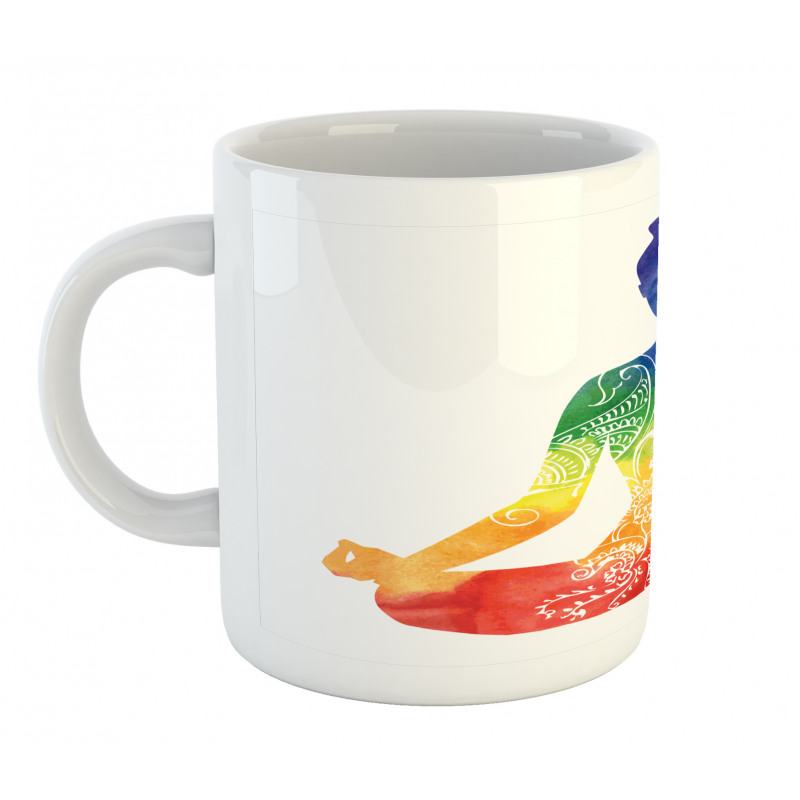 Ornate Motifs Rainbow Mug