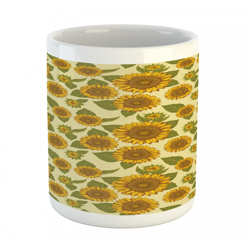 Funky Style Sunflower Mug