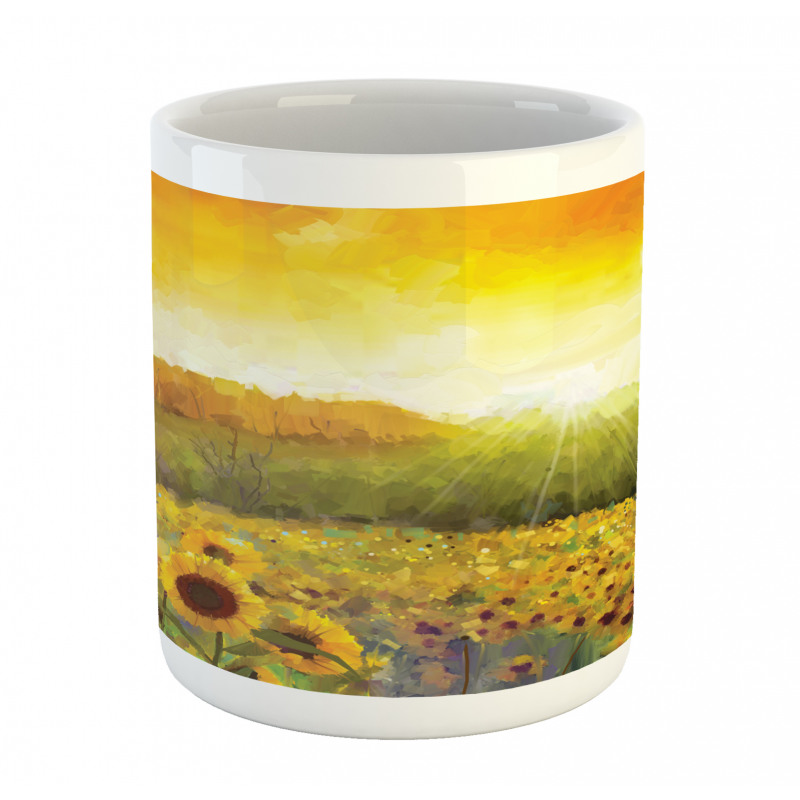 Golden Sunflower Field Mug