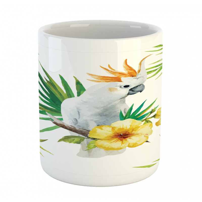 Hibiscus with Wild Birds Mug