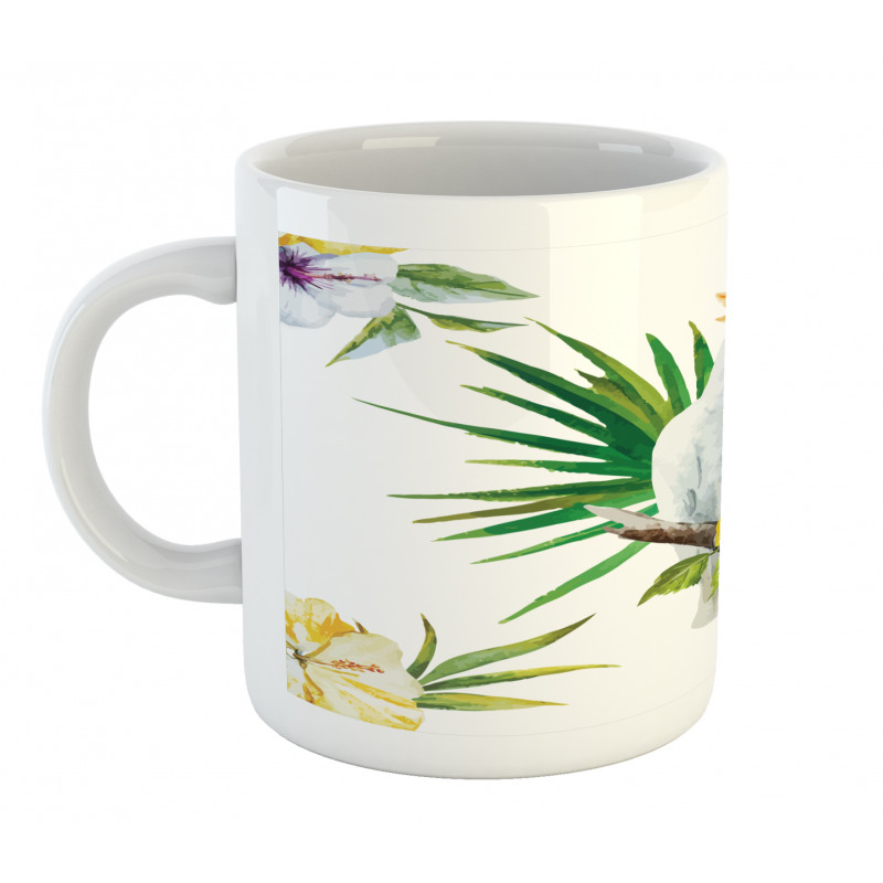 Hibiscus with Wild Birds Mug