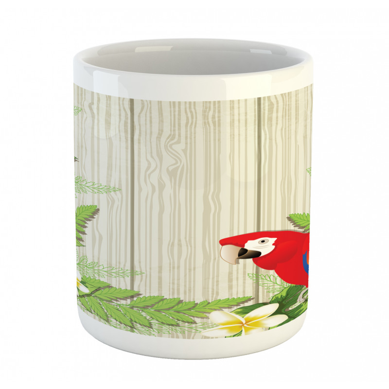 Flowers Parrot Mug