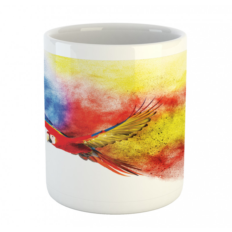 Parrot with Feathers Mug