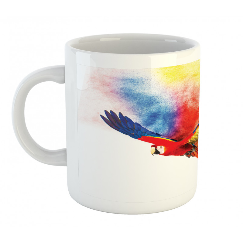 Parrot with Feathers Mug