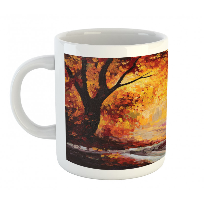 Forest Trees Leaves Mug