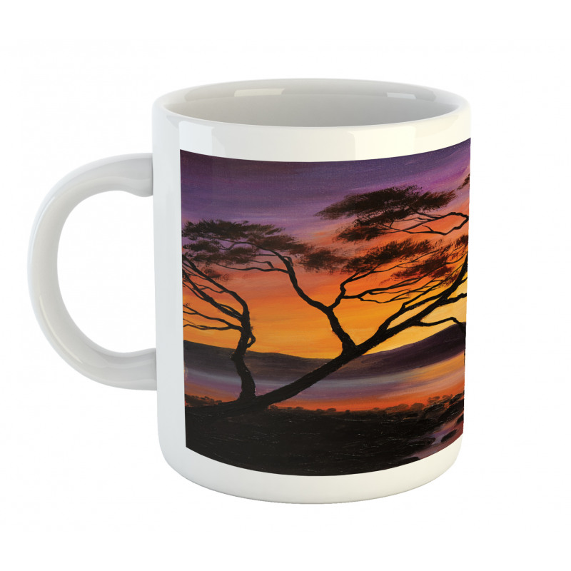 River Mountain Sunset Mug