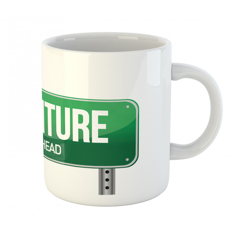 Signboard Travel Highway Mug