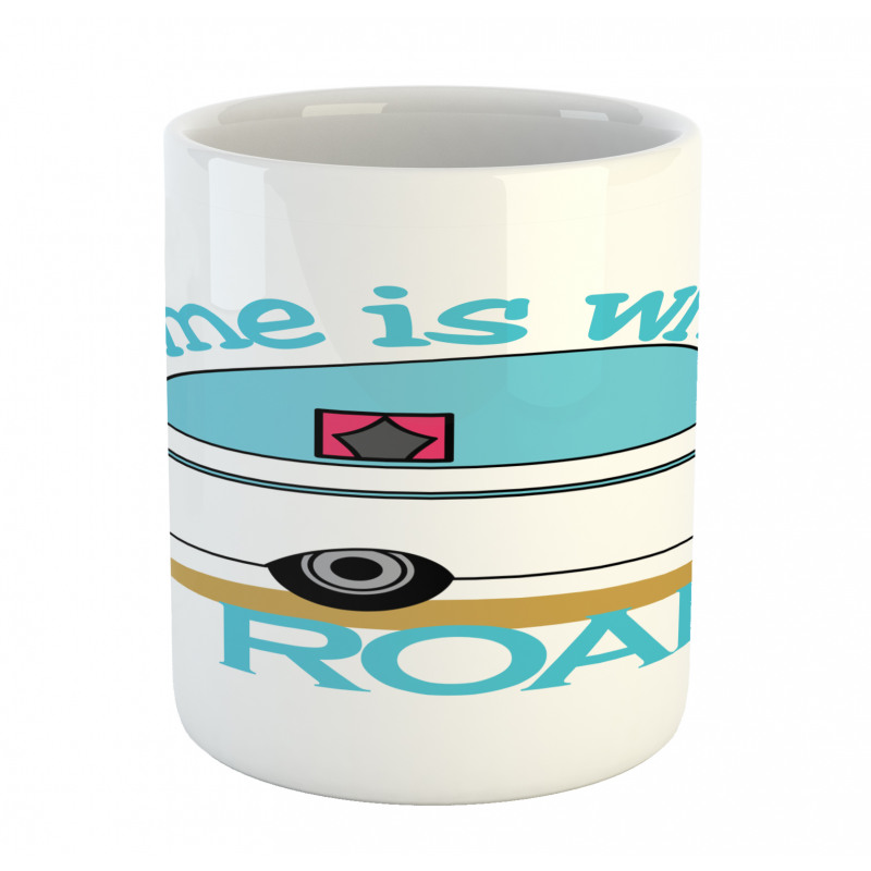 Van Adventure Wheel Motif Mug