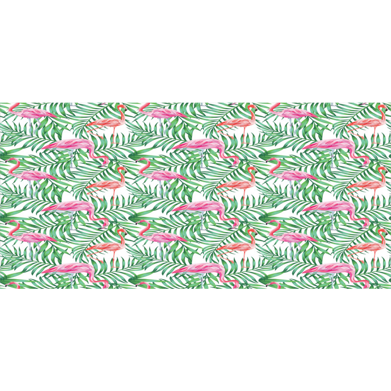 Flamingos on Jungle Leaves Mug