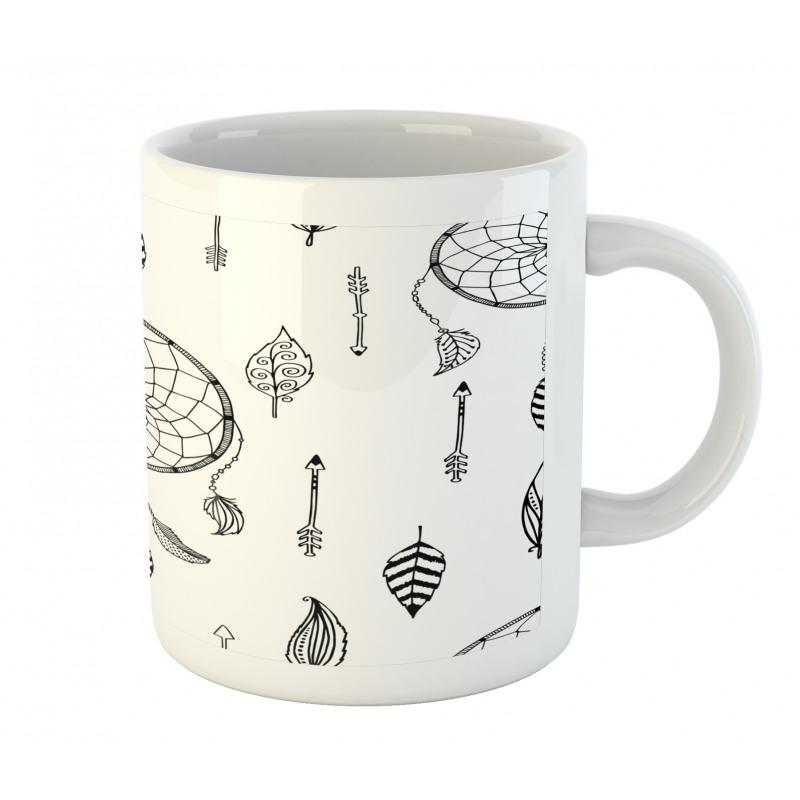 Folk Feathers Arrow Mug