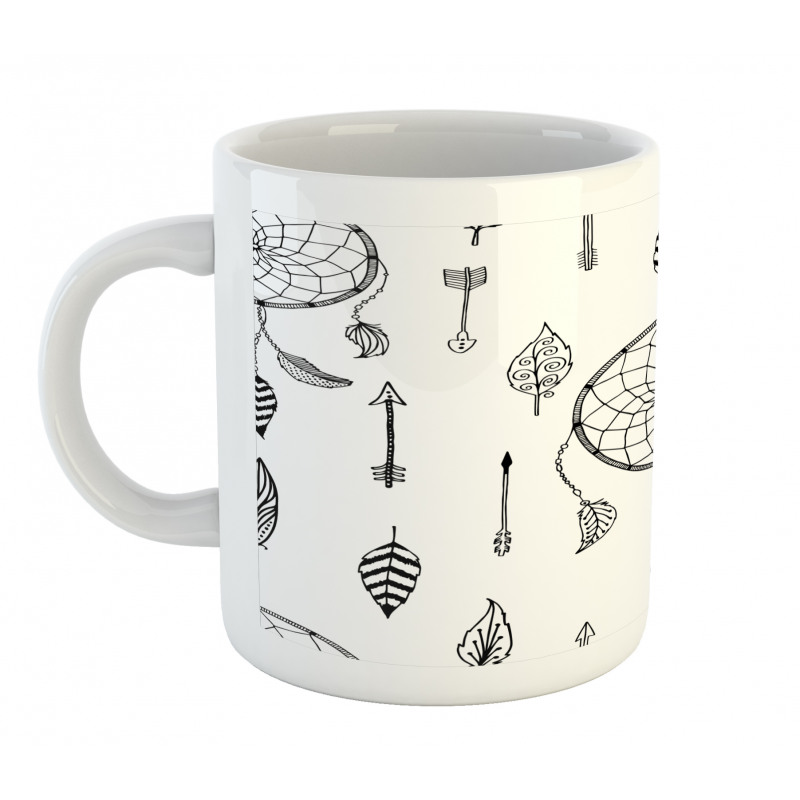 Folk Feathers Arrow Mug