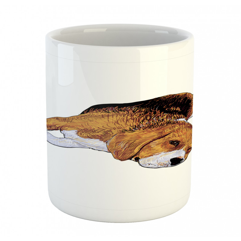 Before Falling Asleep Dog Mug