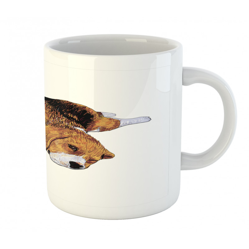 Before Falling Asleep Dog Mug