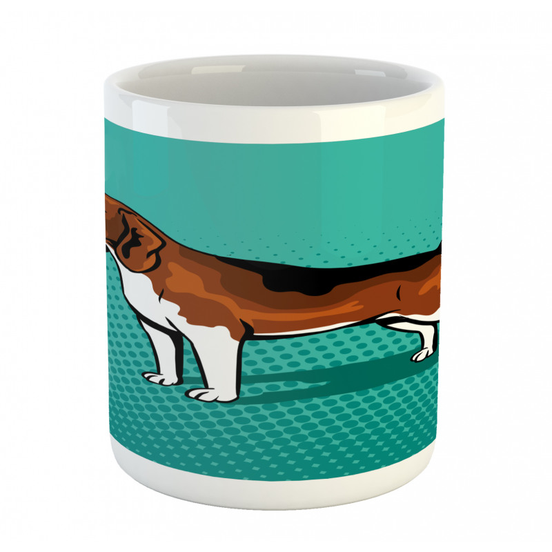 Halftone Dog Breed Graphic Mug