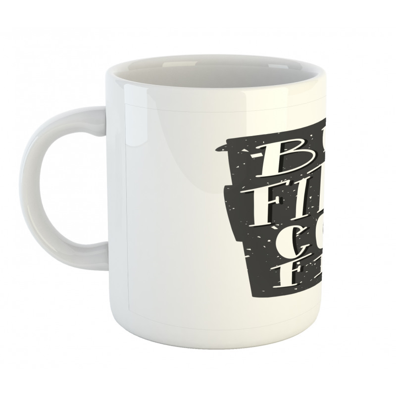 Funny Lettering Mug