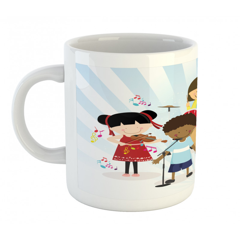 Children Performing Happily Mug