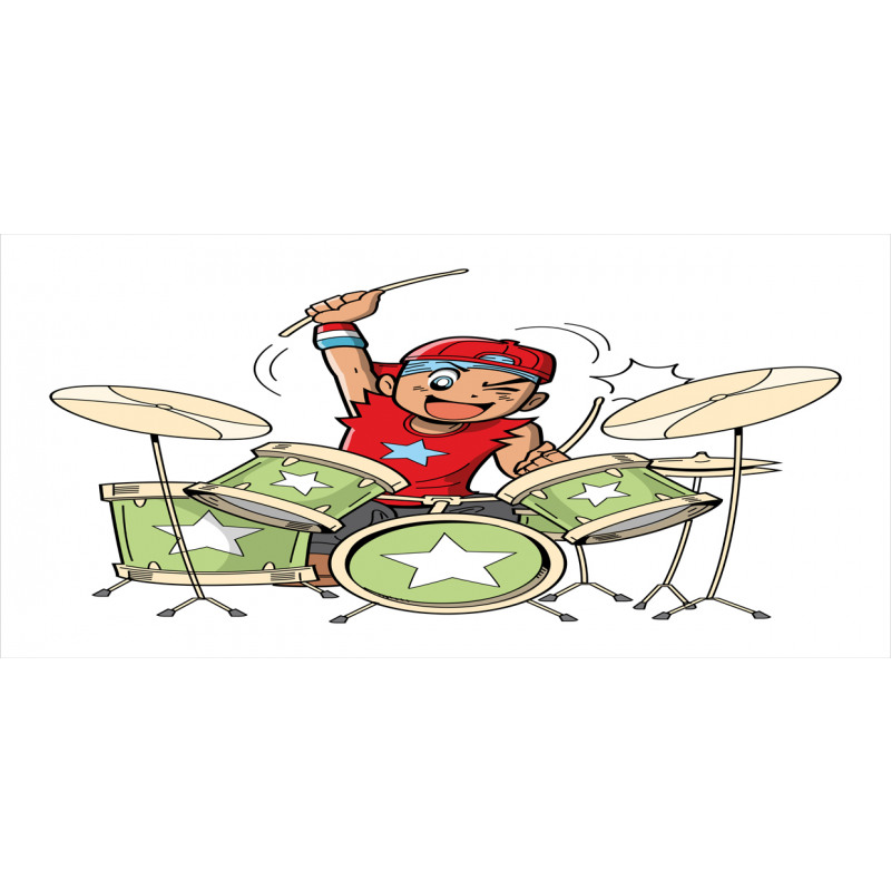 Cartoon Style Boy Drummer Mug