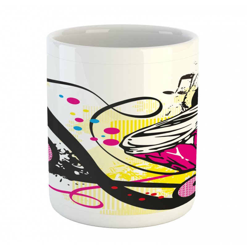 Retro Musical Abstract Art Mug