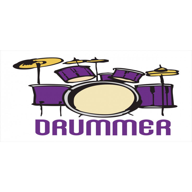 Drummer Wording Graphic Image Mug