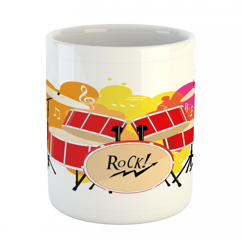 Music Themed Colorful Design Mug